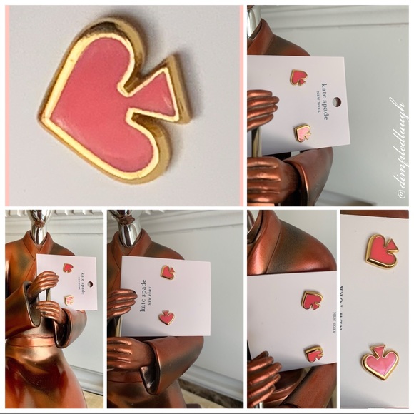 NEW kate spade NEW YORK EVERYDAY SPADE ENAMEL STUD - Picture 4 of 6